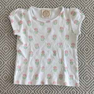 The Beaufort Bonnet Company Pink and Green Floral Tee